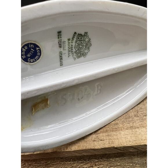 Gerold Porcelain West Germany Bavaria Boy Feeding Deer Fawn Figurine - Picture 5 of 5